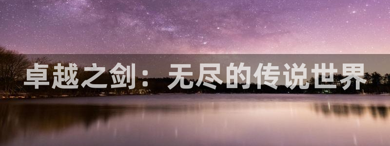 庄闲游戏提取：卓越之剑：无尽的传说世界